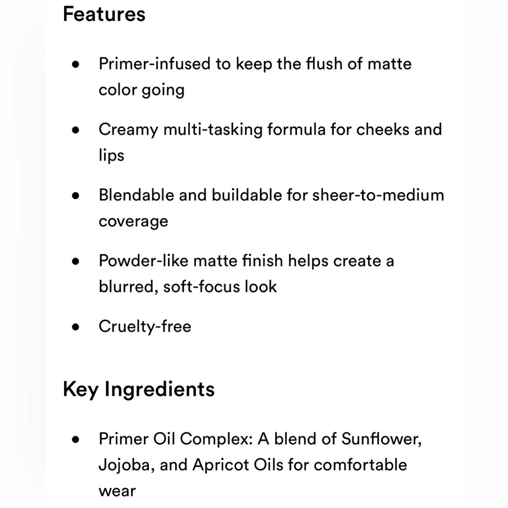 Smashbox Halo Sheer To Stay Cream Cheek & Lip Tint “Blush”